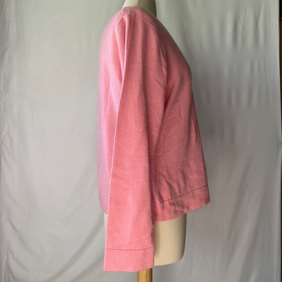 Vintage 90s Bubblegum Pink 100% Cashmere Sweater … - image 6