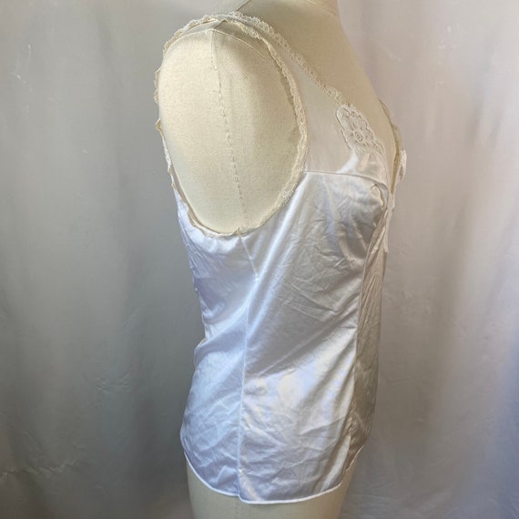 Vintage 1980s White Lace Camisole - Size L - Vint… - image 9