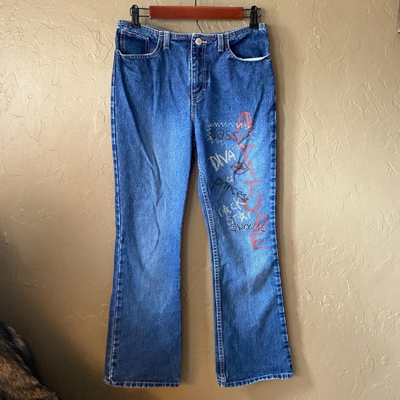 Y2K Vintage Gasoline Jeans Mid Low Rise - Size S … - image 2