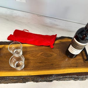 Custom Black Walnut Charcuterie Serving Board, Cheese Board, Live Edge - Birthday, Wedding, Anniversary Gift