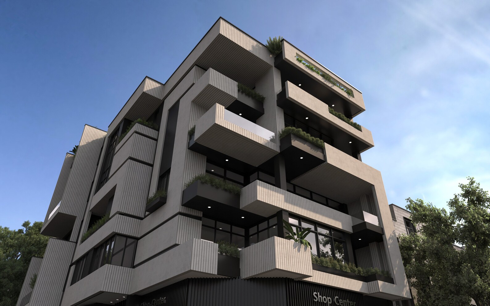 3D Render of External of Building, Professional Layout Design, 3D Site ...