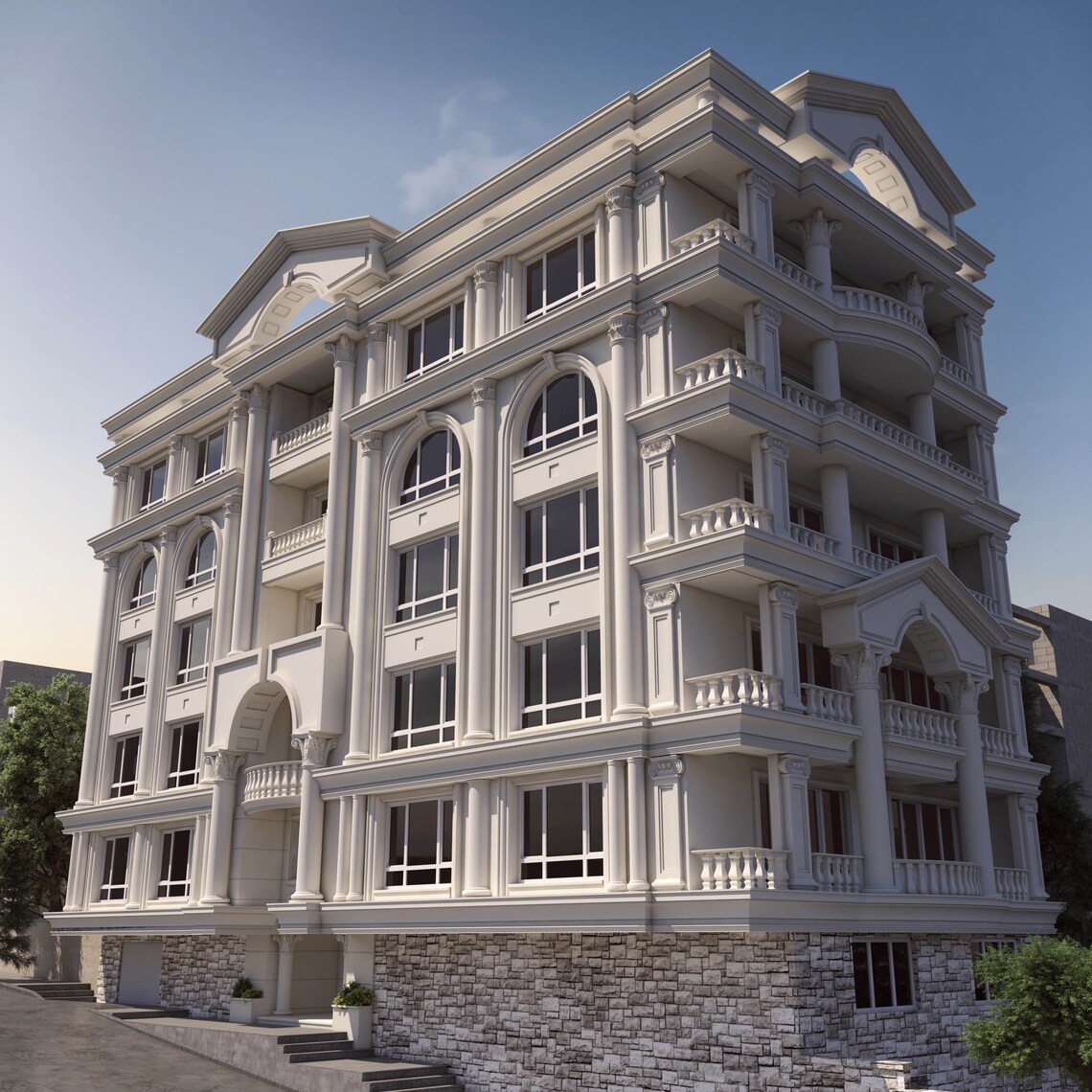 3D Render of External of Building, Professional Layout Design, 3D Site ...