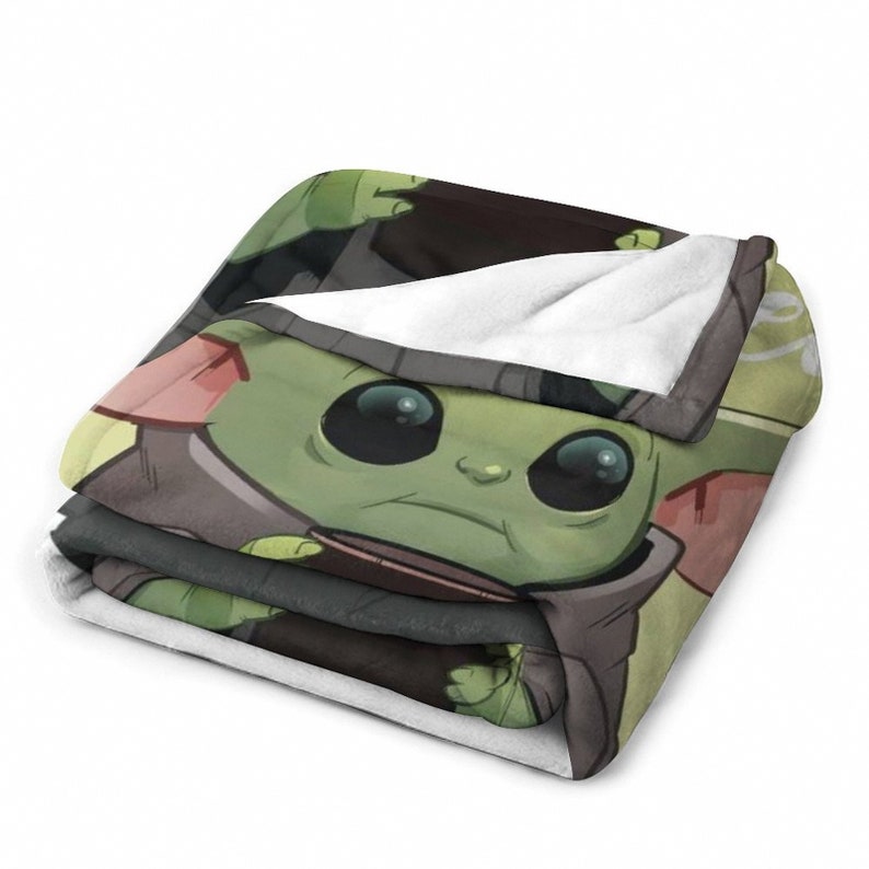 Custom Name Blanket,baby Yoda Throw Blanket,baby Yoda Blanket, Starwars