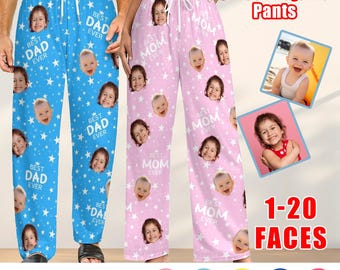 Custom Best Dad Ever Pajama Pants,Personalized Father&#39;s Day Gift,Custom Pajama Pants with Photos,Custom Birthday Gifts for Dad Mom Grandpa