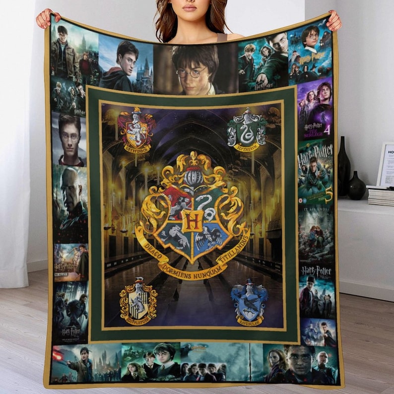 Custom Movie Blanket,harry Potter Blanket,hogwarts Wizarding World