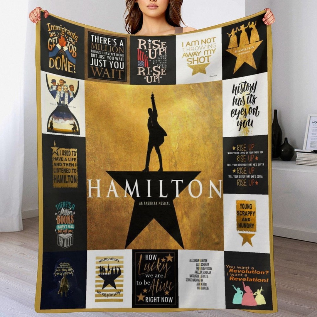 Custom Musical Blanket,alexander Hamilton Blanket,alexander Hamilton