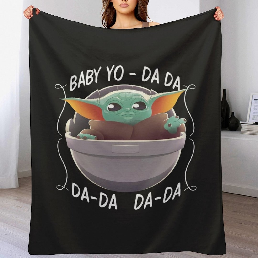 Custom Name Blanket,baby Yoda Throw Blanket,baby Yoda Blanket, Starwars