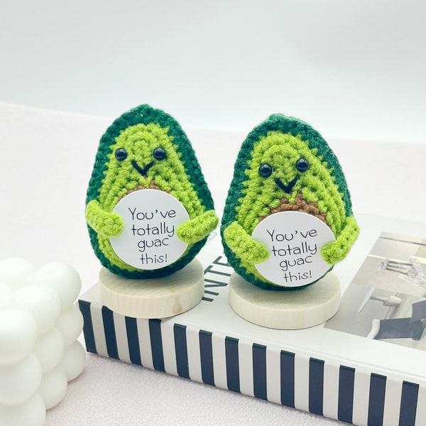 Handmade Crocheted Avocado Fruit Pendants,Woven Pendants,Knitted Finished Key Pendant,Funny Positive Energy Pendants,Gift for her