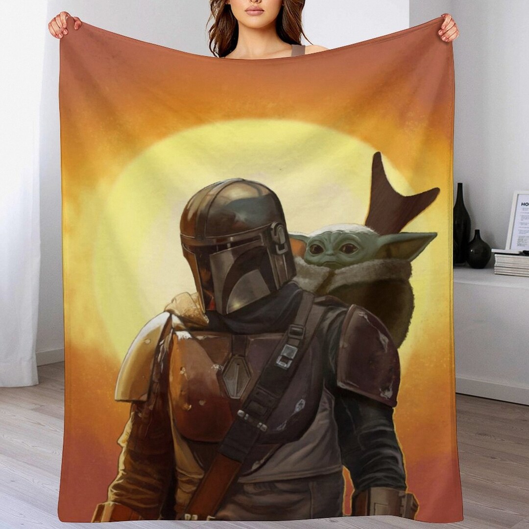 Custom Name Blanket,baby Yoda Throw Blanket,baby Yoda Blanket, Starwars