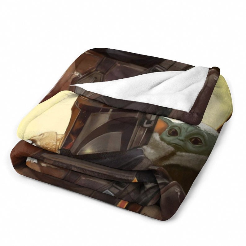 Custom Name Blanket,baby Yoda Throw Blanket,baby Yoda Blanket, Starwars Blanket,cartoon Yoda