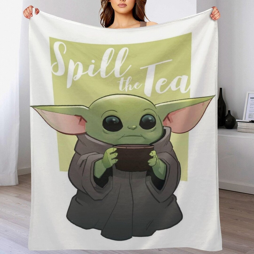 Custom Name Blanket,baby Yoda Throw Blanket,baby Yoda Blanket, Starwars