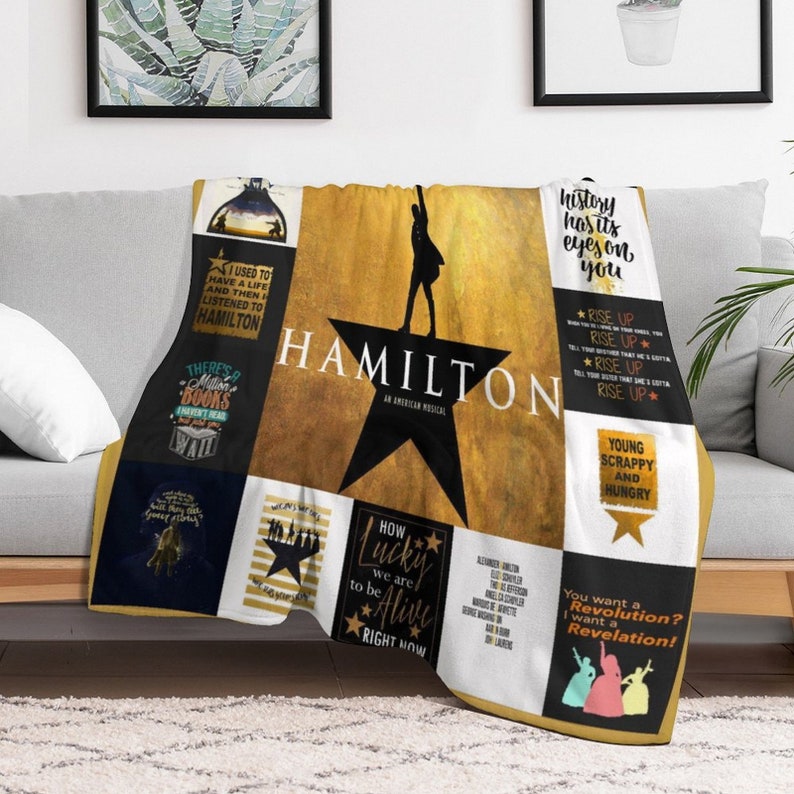 Custom Musical Blanket,alexander Hamilton Blanket,alexander Hamilton