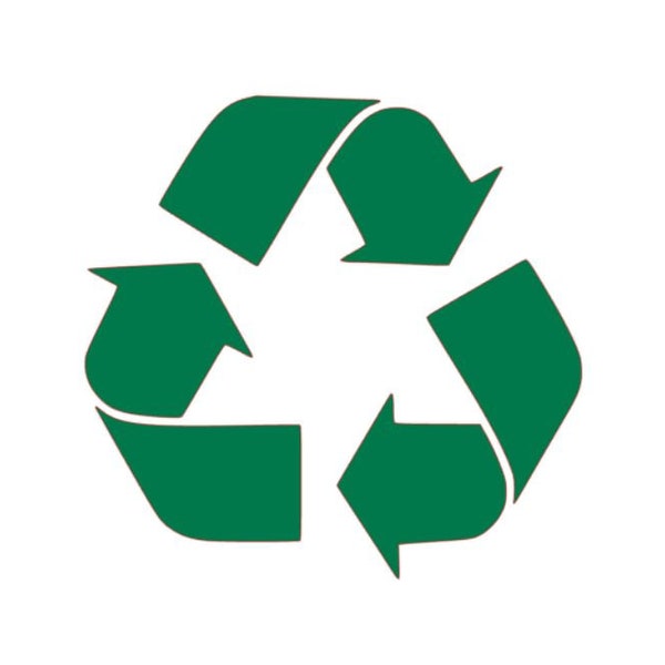 Recycle Symbol Sticker PICK SIZE COLOR Vinyl Decal Sign Trash Garbage