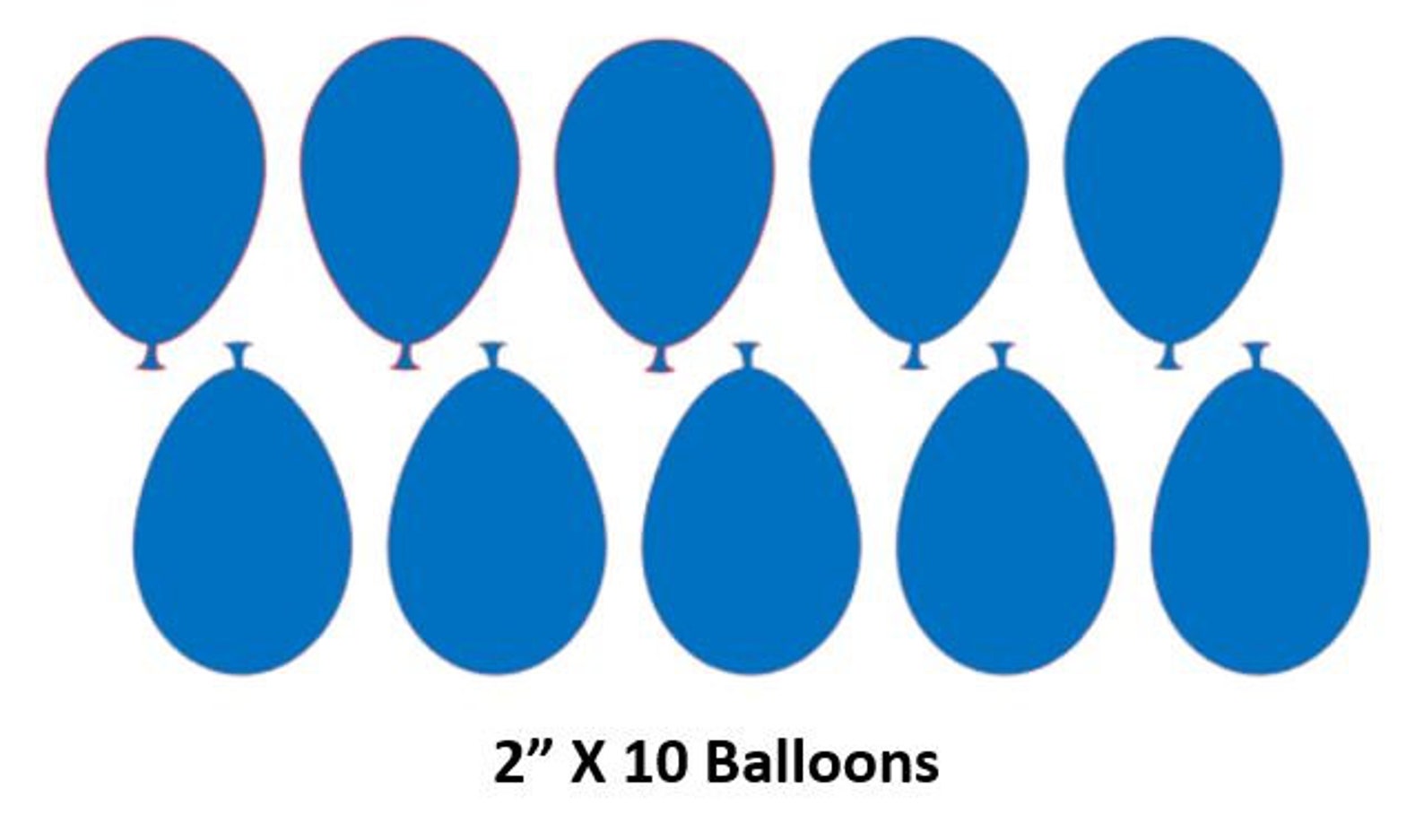 Balloon Stickers 2inch PICK COLOR Birthday Party Craft Celebrate ...