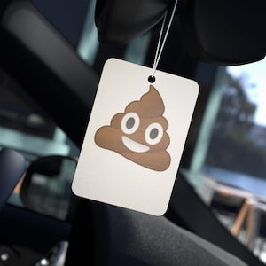 Funny Emoji Car Air Freshener, Cute Scented Decoration for Cars, Unique Gift for Friends, Humor Car Decor, Gag Gift Idea