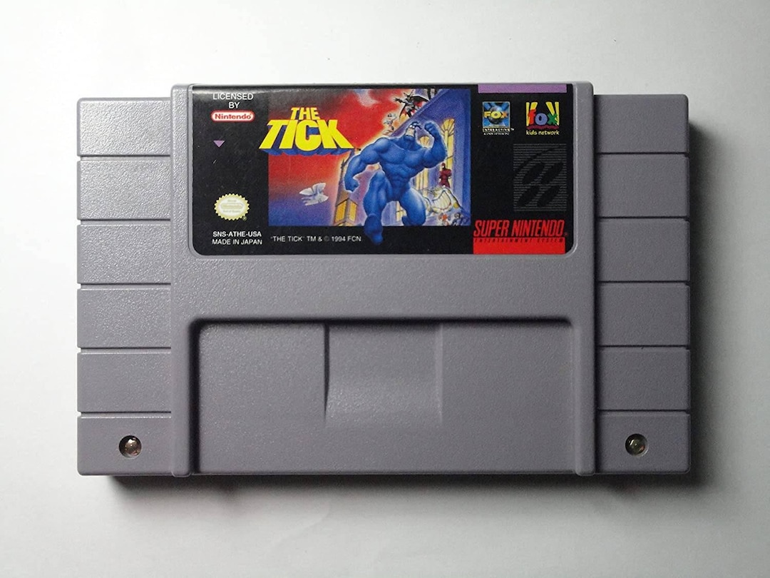 The Tick SNES Super Nintendo Ent. System 1994 NTSC Cartridge - Etsy