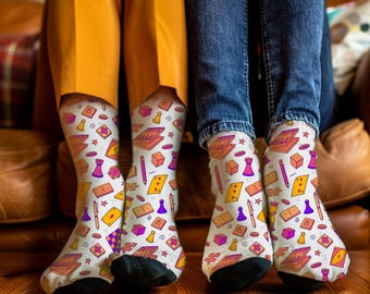 Board Game Socks, Gamer Gift, Tabletop Accessory
