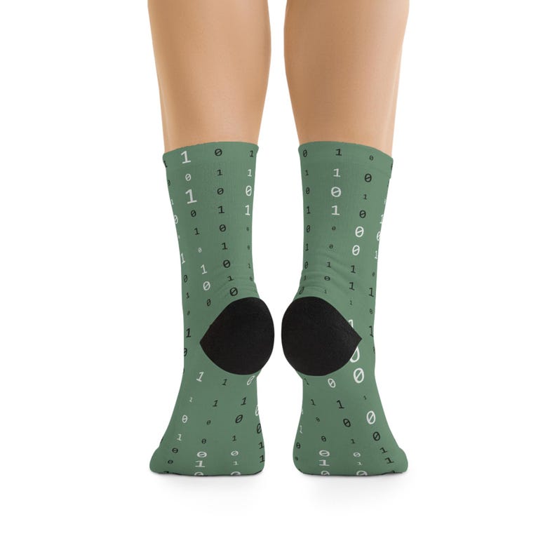 Programmer Socks, Binary Code, Computer Science Gifts image 5