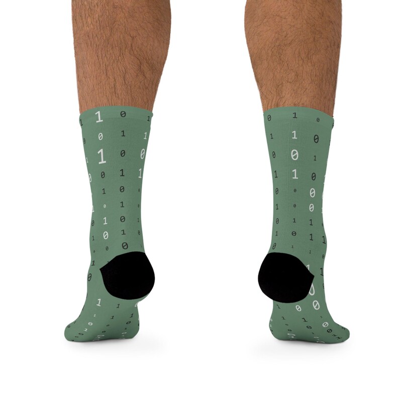 Programmer Socks, Binary Code, Computer Science Gifts image 7