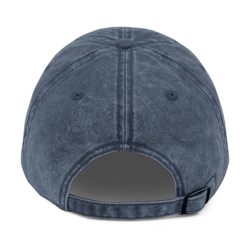 Gorra de béisbol con abeja bordada, estilo vintage de sarga de algodón imagen 4