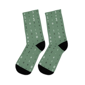Programmer Socks, Binary Code, Computer Science Gifts image 9