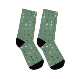 Programmer Socks, Binary Code, Computer Science Gifts image 8