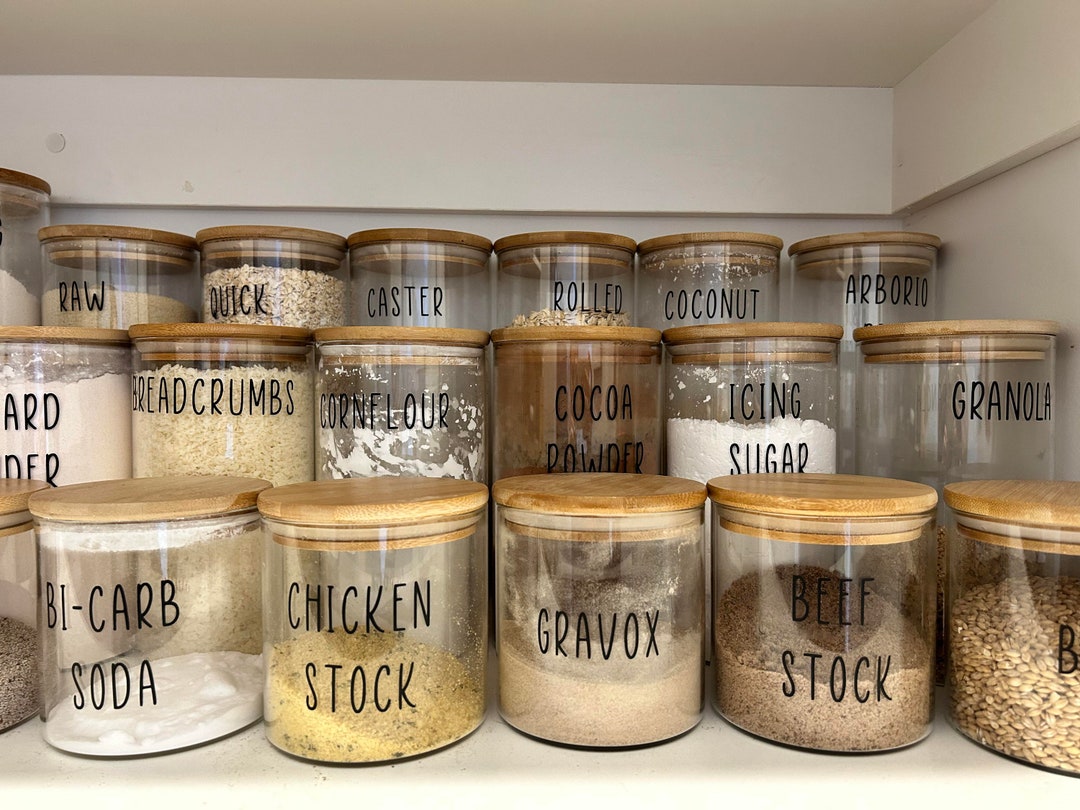 Vinyl Pantry Organisation Labels Etsy
