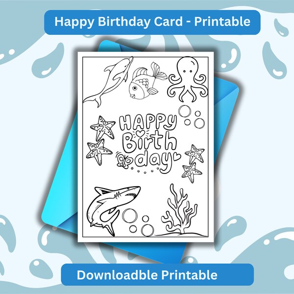 Happy Birthday 8x11 Printable - Etsy