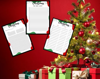 クリスマススペシャル | やることリスト、レシピ、ギフトリスト | デジタルファイルと印刷可能な PDF を無制限にダウンロード
