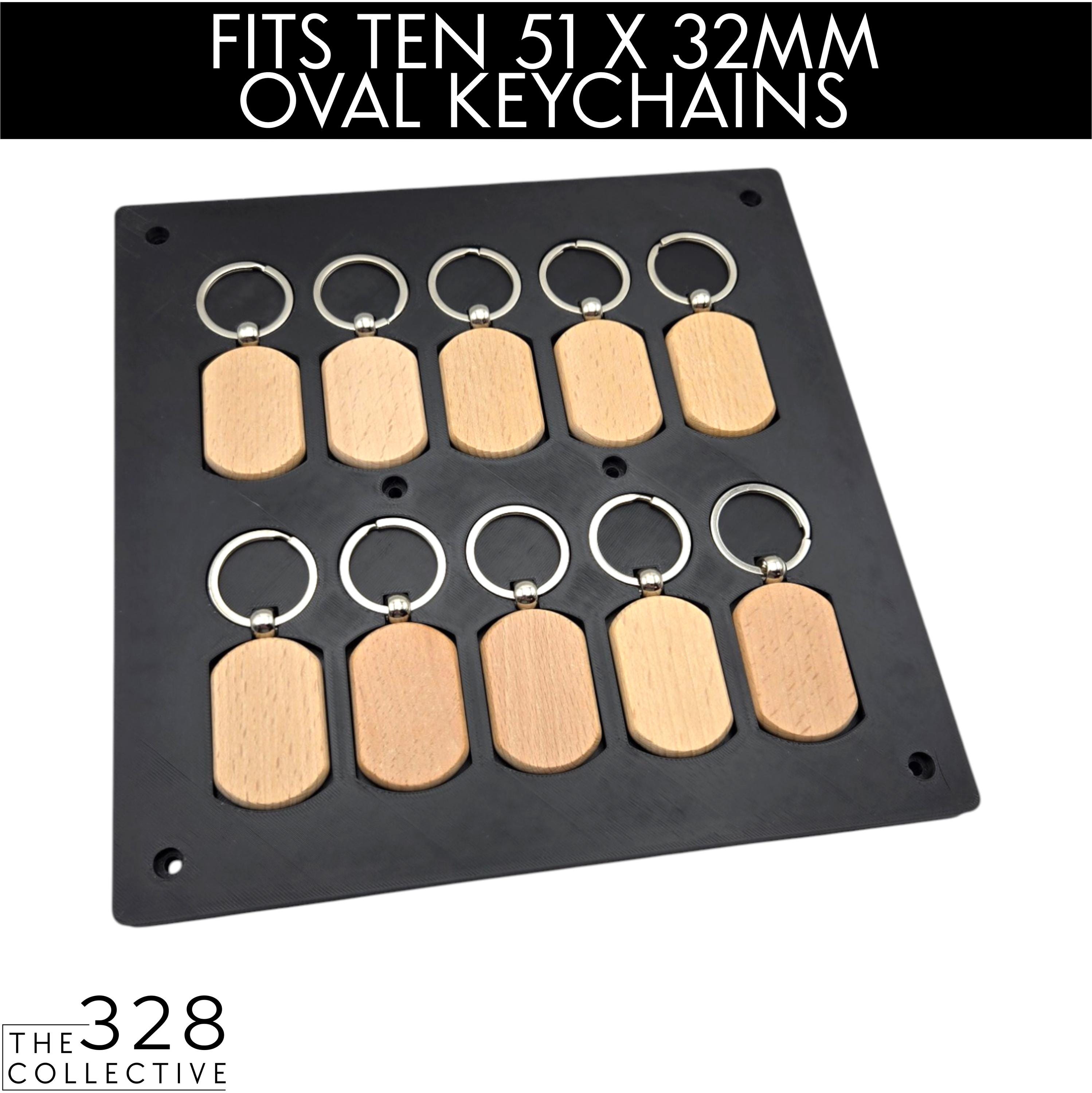 Wood Keychain Jig for Xtool F1 Ultra & F2 Ultra – High Capacity