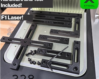 xTool F1, F2, F1 Ultra, F2 Ultra Laser Engraver Fence Kit, Fixture, Guides, Hardware & Tool Included, Multiple Colors