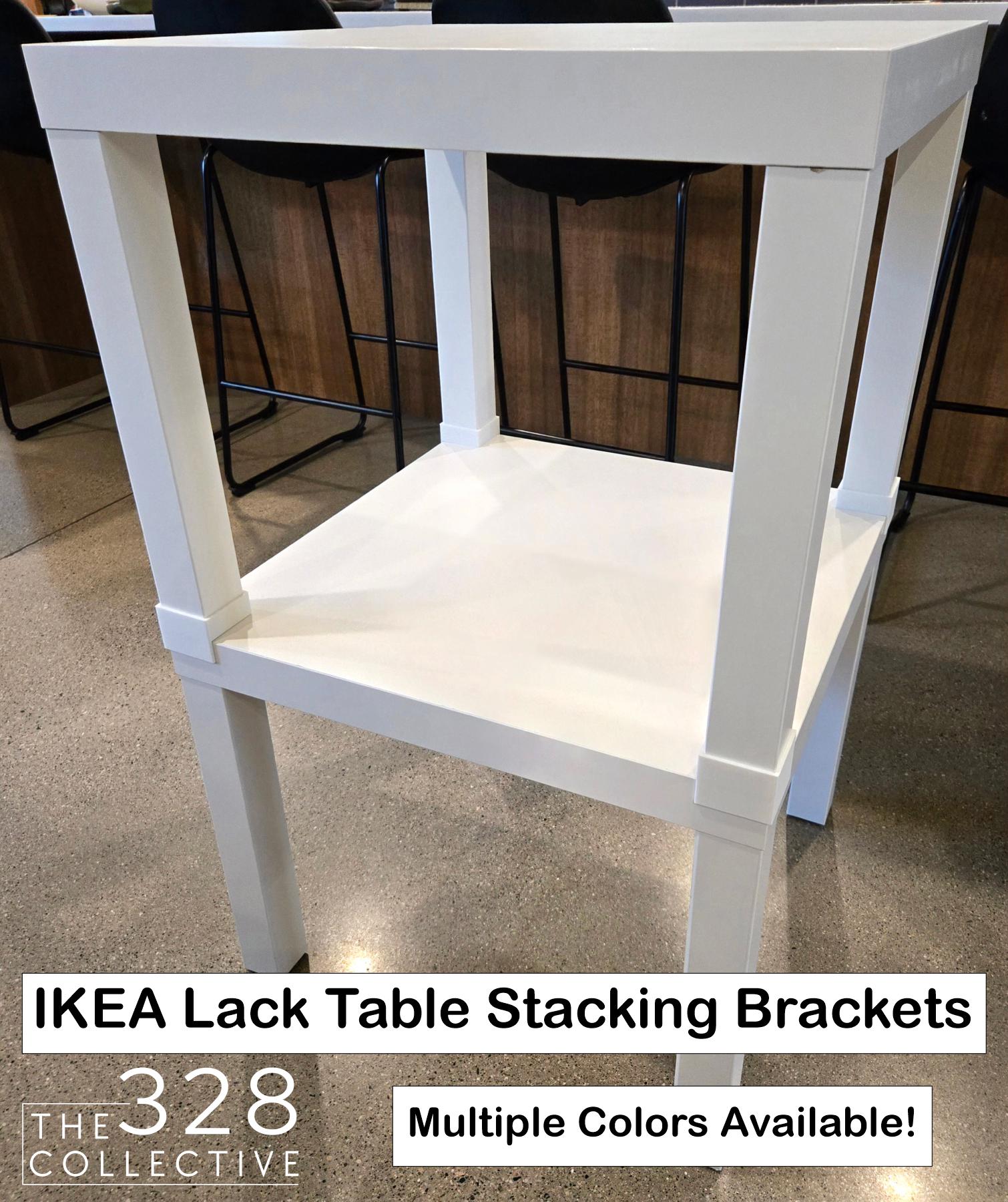 Stacking Brackets for IKEA Lack Tables – 3D Printed Connectors