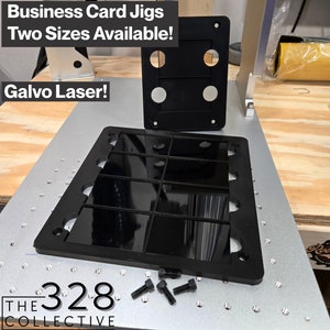 Galvo Laser Business Card Laser Jig, Fiber Laser, C02 Laser, Lightburn Files, 2 Variations