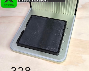 Plantilla láser para posavasos de pizarra xTool F1 y F2, archivo XCS, múltiples opciones de color, plantilla para grabador láser