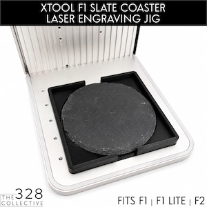 xTool F1 Slate Coaster Laser Engraving Jig, 4 Inch Fixture for F1, F1 Lite, F2