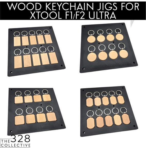 Wood Keychain Jig for Xtool F1 Ultra & F2 Ultra – High Capacity