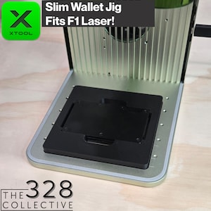 xTool F1 Laser Slim Wallet Laser Jig, XCS File, Multiple Color Options, Laser Engraver Jig