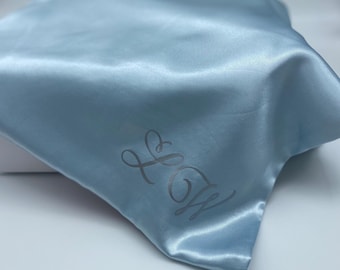 Satin Pillowcase With Monogram Silky Pillow Case Personalized Bridesmaid Gift Graduation Gift for Girls Girlfriend Gift Pillow Cover Etsy