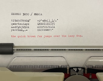 HERMES 3000 MEDIA - 1975 - typewriter typewriter antique vintage