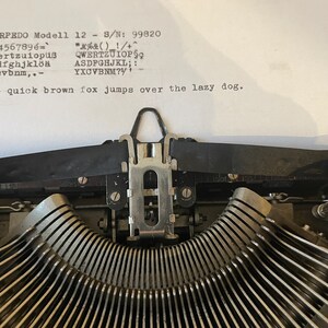 TORPEDO Model 12 1928 typewriter typewriter antique vintage collector bluebird image 10