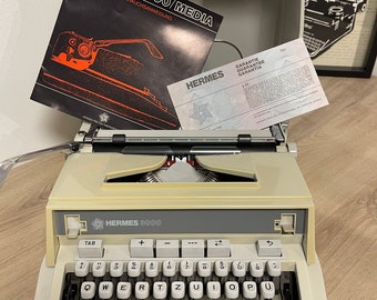 HERMES 3000 MEDIA - 1975 - typewriter antique vintage