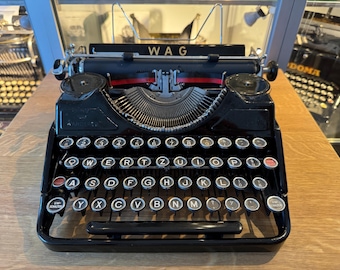 1938 WANDERER WAG 340 - CH - portable typewriter vintage