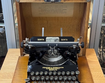 1927 FRISTER & ROSSMANN SENTA portable typewriter typewriter antique vintage