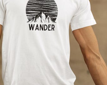 Wander Shirt | Travel Vacation Wanderer | Unisex Jersey Short Sleeve Tee