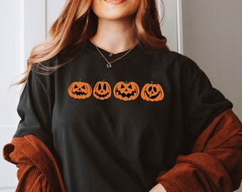 Halloween Pumpkins Tshirt,Fall Shirt,Halloween Shirt,Halloween Shirt,Pumpkin Face Shirt,Halloween Gifts,Pumpkin Shirt, Shirt