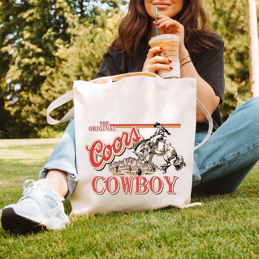 Cours Cowboy Tote Bag, Cowboy Tote Bag, Cowgirl Gift,western Tote Bag ...