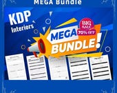 KDP Interiors Templates Mega Bundle | Bestsellers | KDP Interior Download | Commercial Use | Ready to Upload PDF | Instant Download