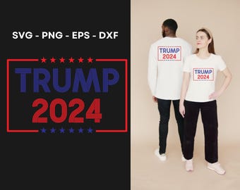 Trump 2024 Design Stripes - PNG, SVG, EPS, Dxf Files Trump Png