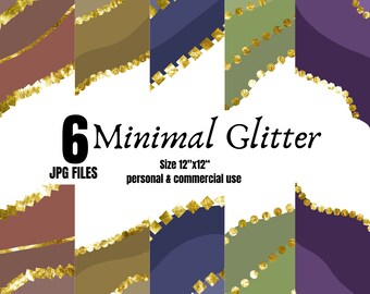 Minimal Glitter Digital Papers, Elegant minimal glitter designs, Simple and sparkling digital backgrounds, Digital Download