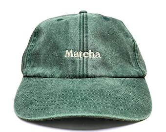 Matcha Embroidered Cap